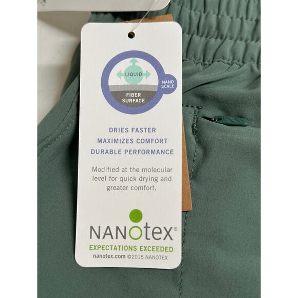 Duluth Trading Pants Women 2XL Green Pier Genius Jogger Nanotex Flex Stretch NWT - Picture 5 of 12